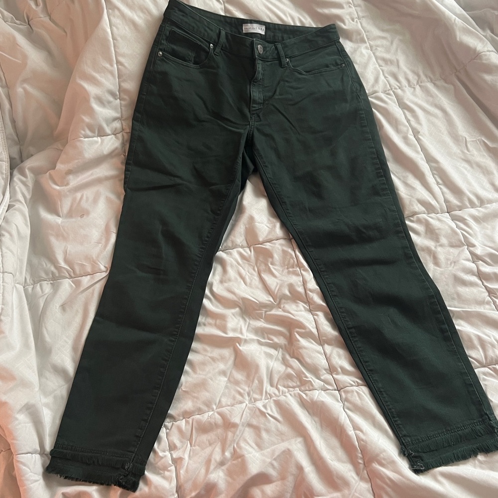 Dark Green Loft Jeans - Size 8